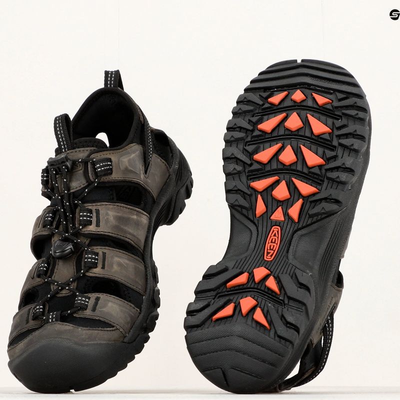 KEEN Targhee III pánske sandále sivé/čierne 10
