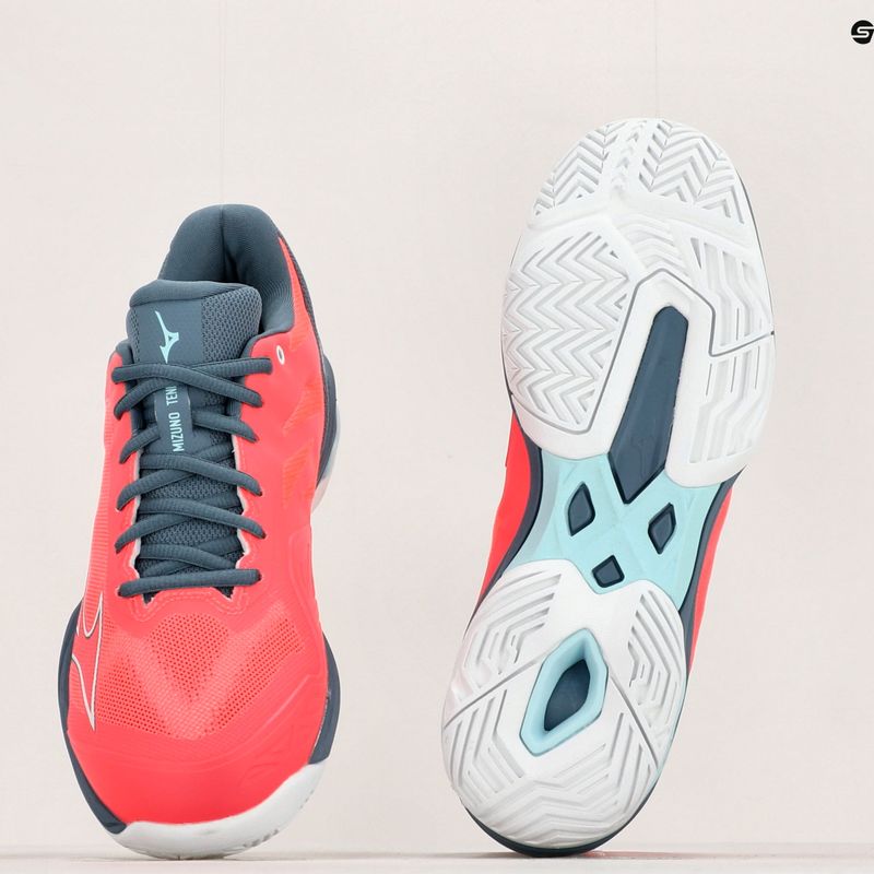 Dámska tenisová obuv Mizuno Wave Exceed Light AC Fierry Coral 2/White/China Blue 61GA221958 17