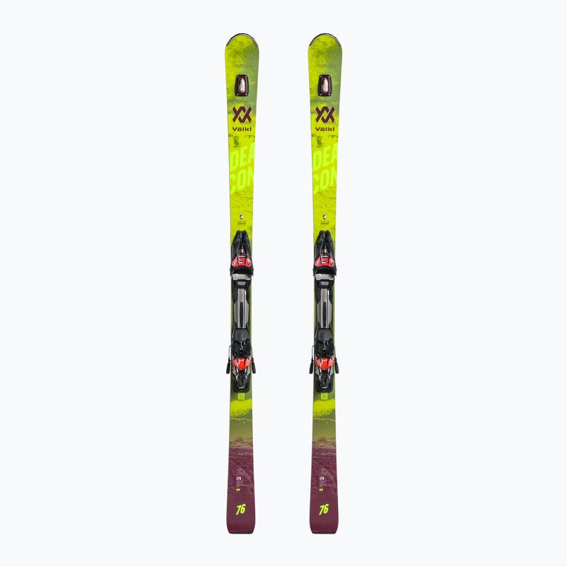 Zjazdové lyže Völkl Deacon 76+RMotion2 12GW black/red 121121/6877T1.VR