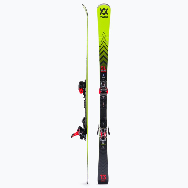 Völkl RACETIGER SL MASTER + XComp 16 GW Master zjazdové lyže black/yellow 121021 2