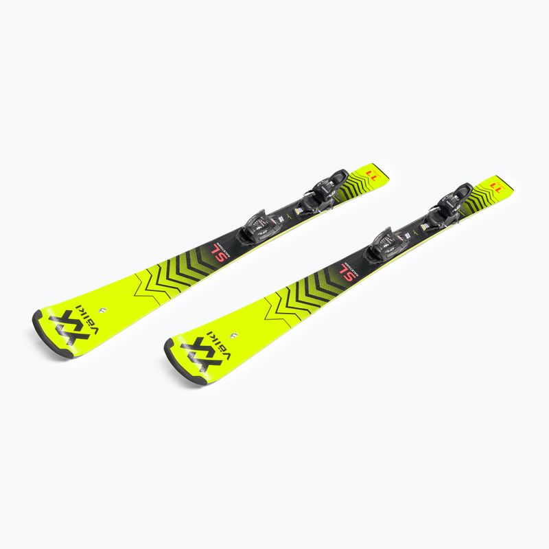 Detské zjazdové lyže Völkl Racetiger JR Pro+7. VMotion JR yellow/black 122467/6262T1.VA 4