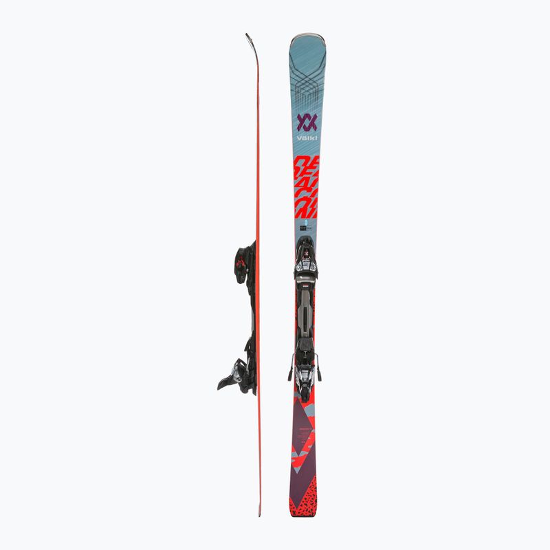 Völkl Deacon 72 + RMotion3 12 GW zjazdové lyže light blue/flo red/pearl red 2