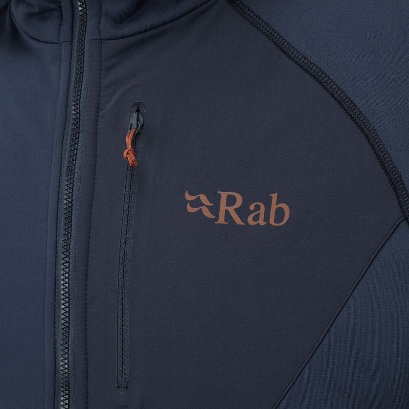 Pánska fleecová mikina Rab Superflux Hoody modrá QFE-89-DI 4