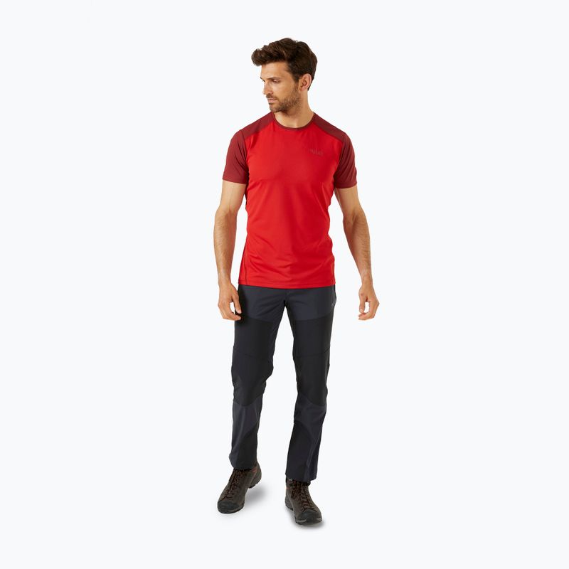 Pánske tričko Rab Force ascent red/oxblood red 2