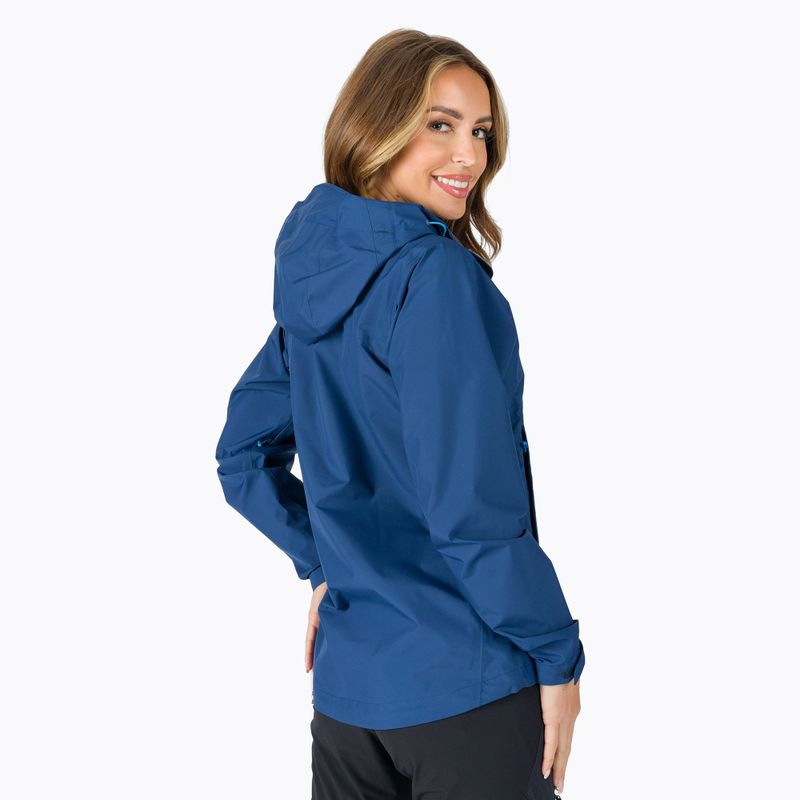 Dámska bunda do dažďa Rab Downpour Eco modrá QWG-83-NB-08 3
