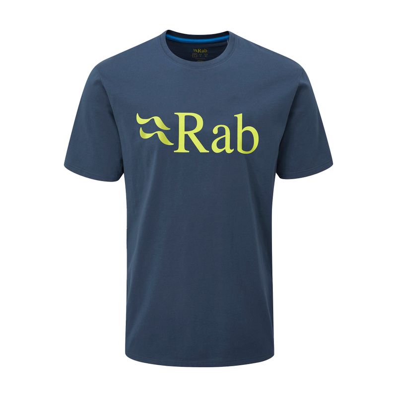 Pánske trekingové tričko Rab Stance Logo SS navy blue QCB-08-DI-S 3