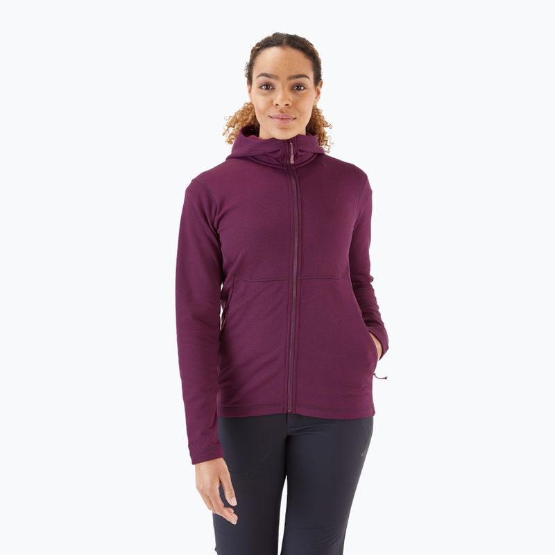 Dámska fleecová mikina Rab Geon Hoody purple QFE-94-EGG