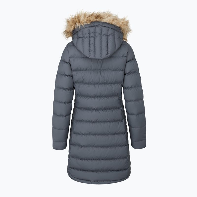 Dámsky páperový kabát Rab Deep Cover Parka steel 4