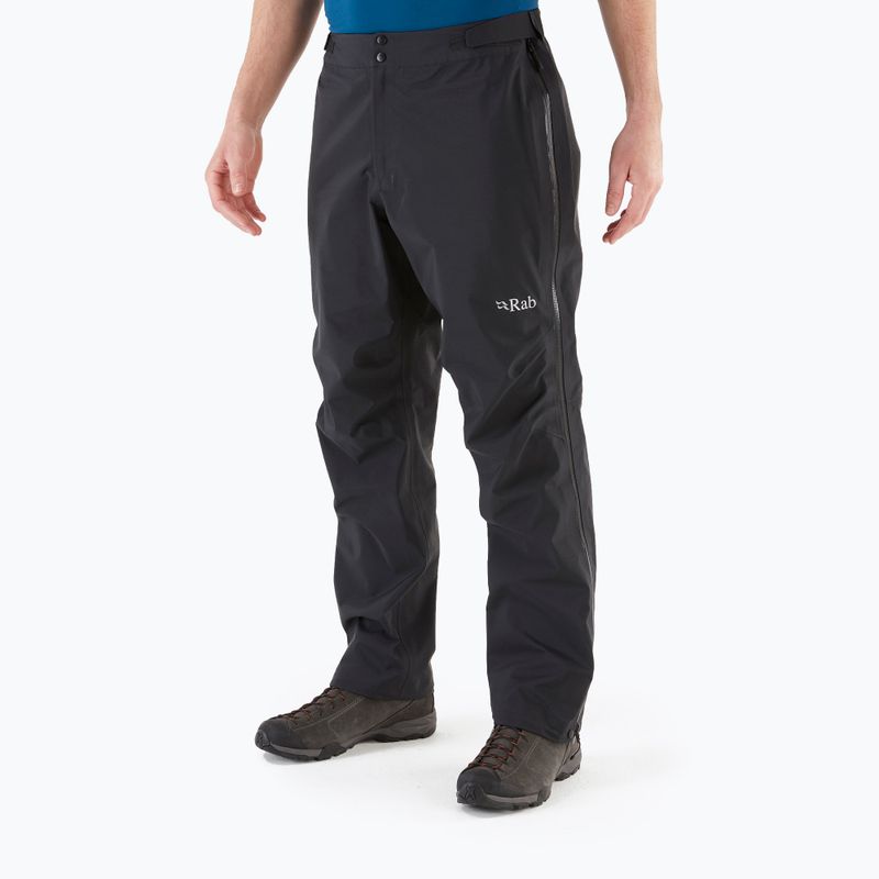 Pánske nohavice do dažďa Rab Kangri GTX black QWH-03