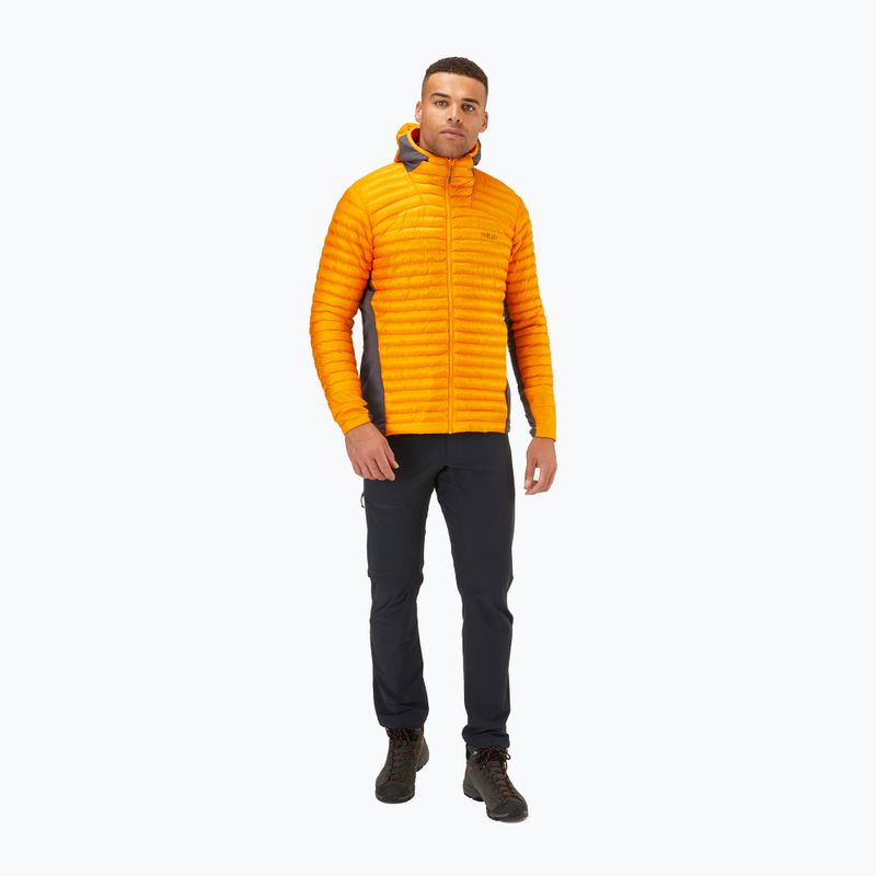 Rab Cirrus Flex 2.0 pánska hybridná bunda oranžová QIO-68-SUN-SML 3