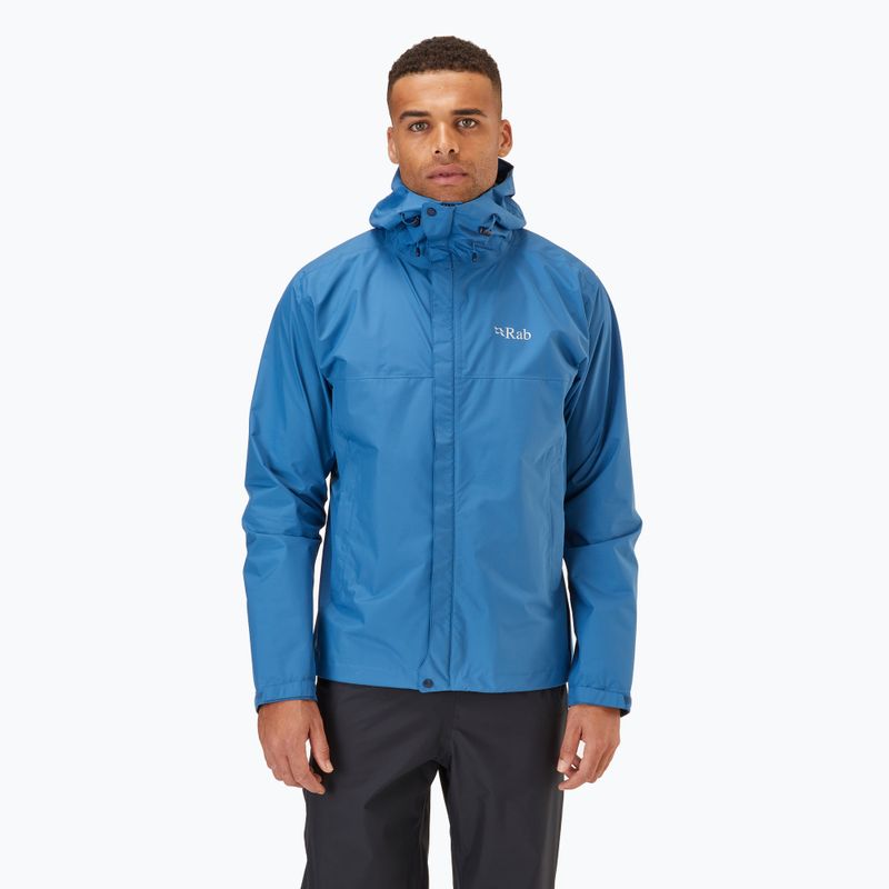 Pánska bunda do dažďa Rab Downpour Eco denim