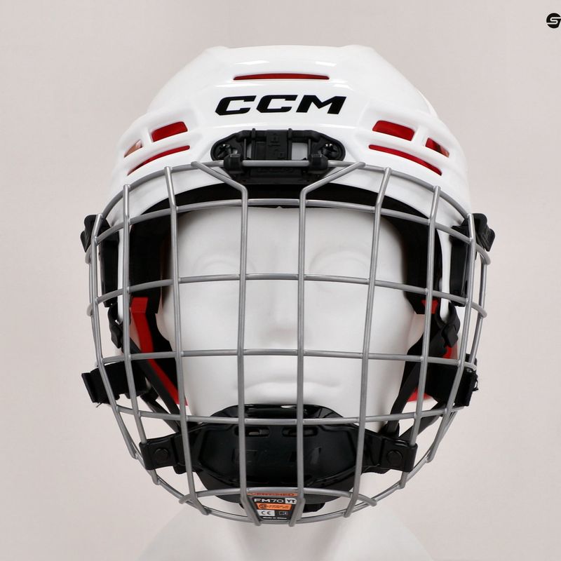 CCM Tacks 70 Combo juniorská hokejová prilba biela 4109872 14