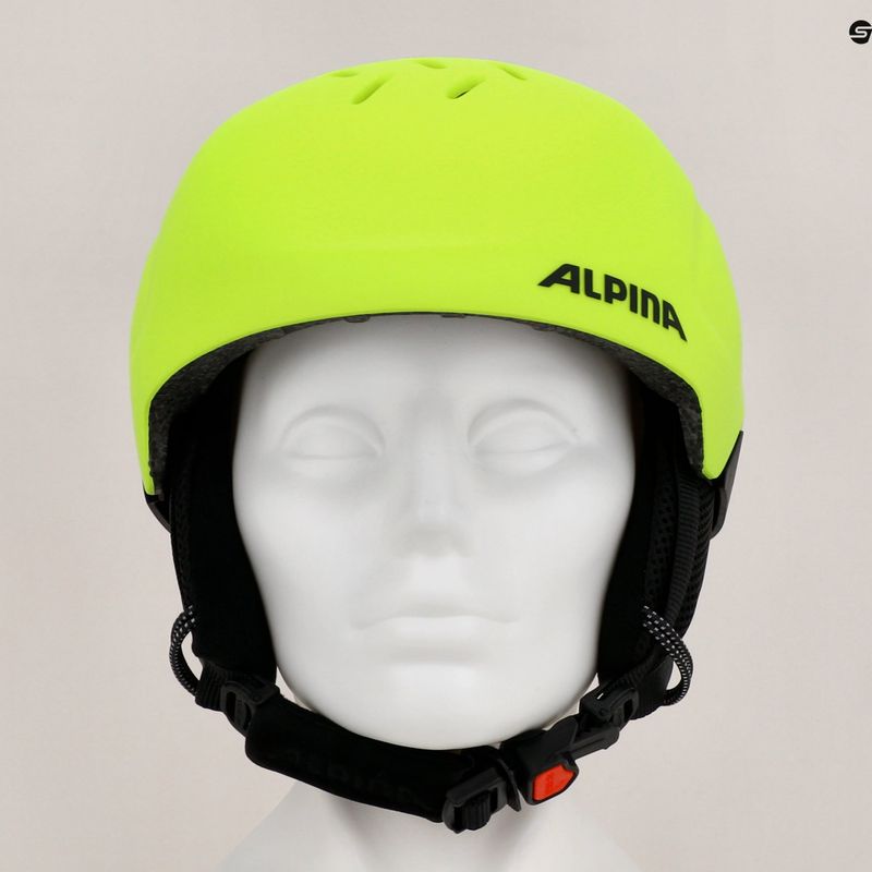 Detské lyžiarske prilby Alpina Pizi neon/yellow matt 10