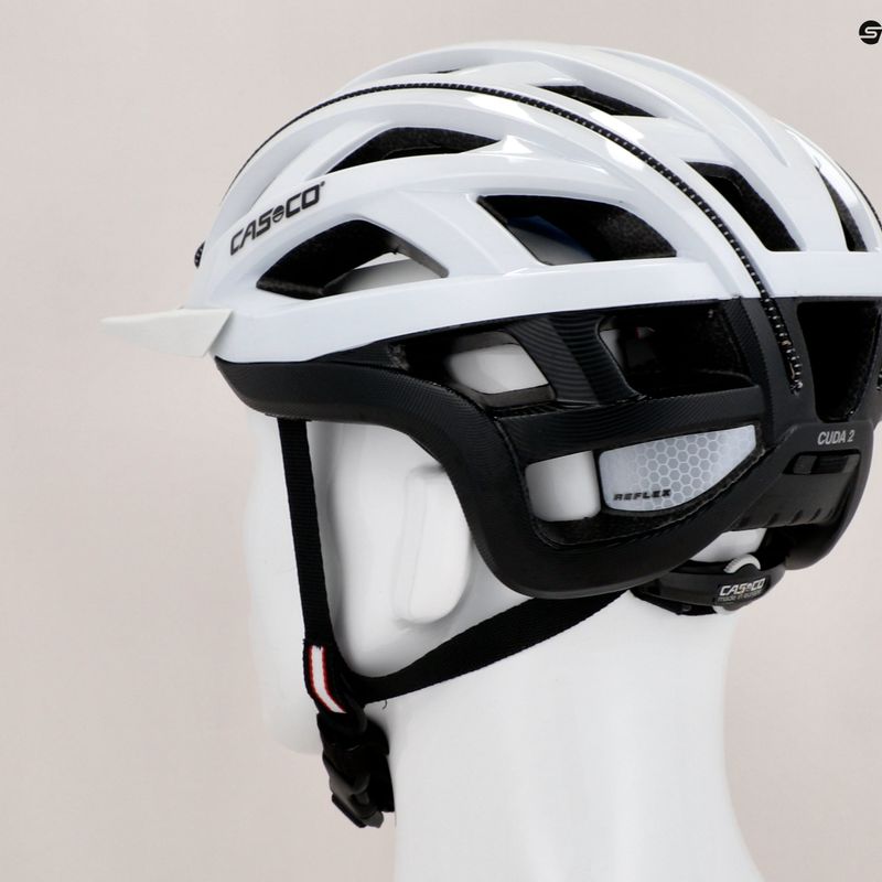 Dámska cyklistická prilba CASCO Cuda biela a čierna 2 04.1607 9