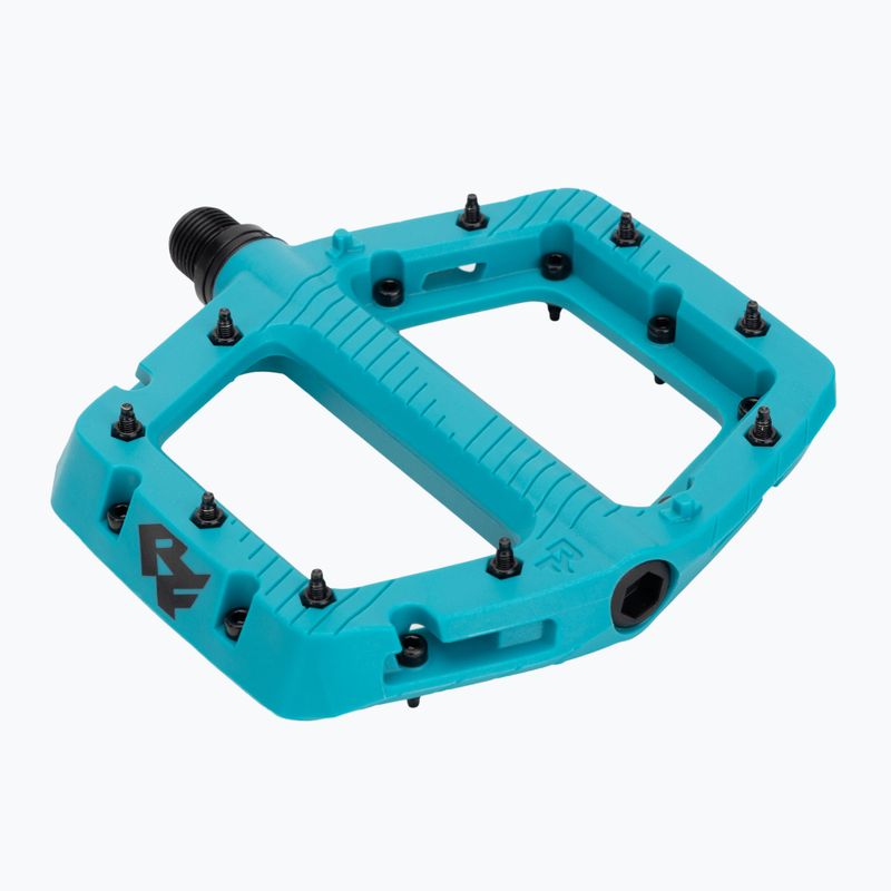 Cyklistické pedále RACE FACE Chester Large turquoise 5