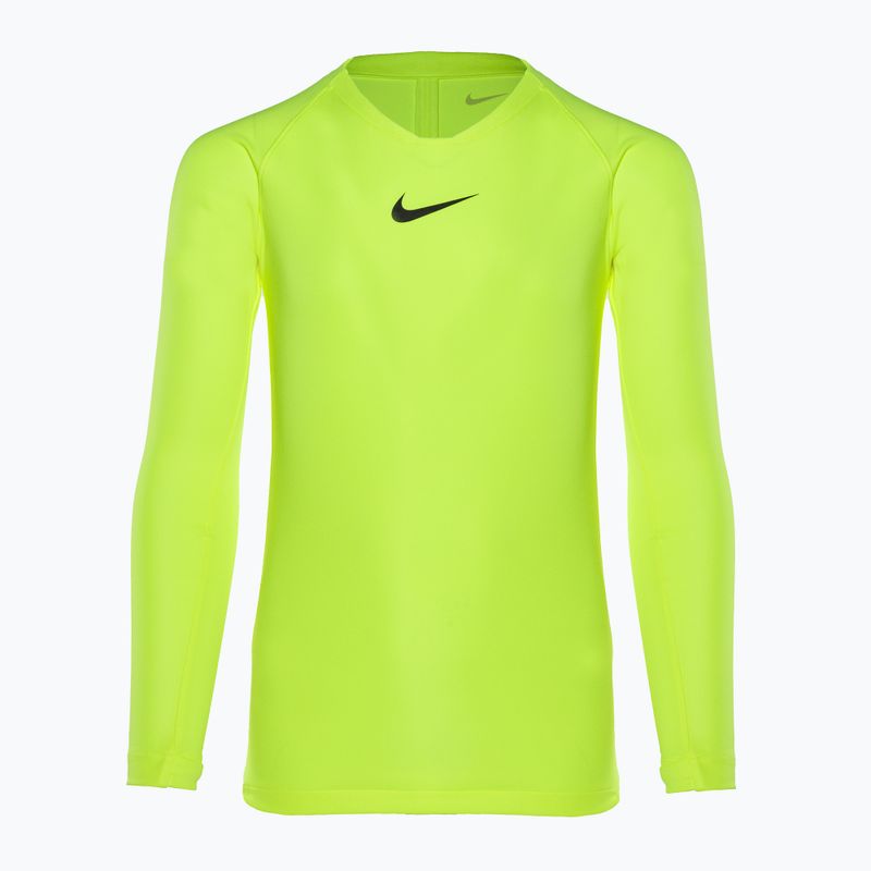 Detské termo tričko s dlhým rukávom Nike Dri-FIT Park First Layer volt/black