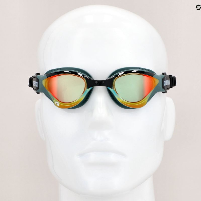 Arena plavecké okuliare Cobra Tri Swipe Mirror yellow copper/army 002508/360 10