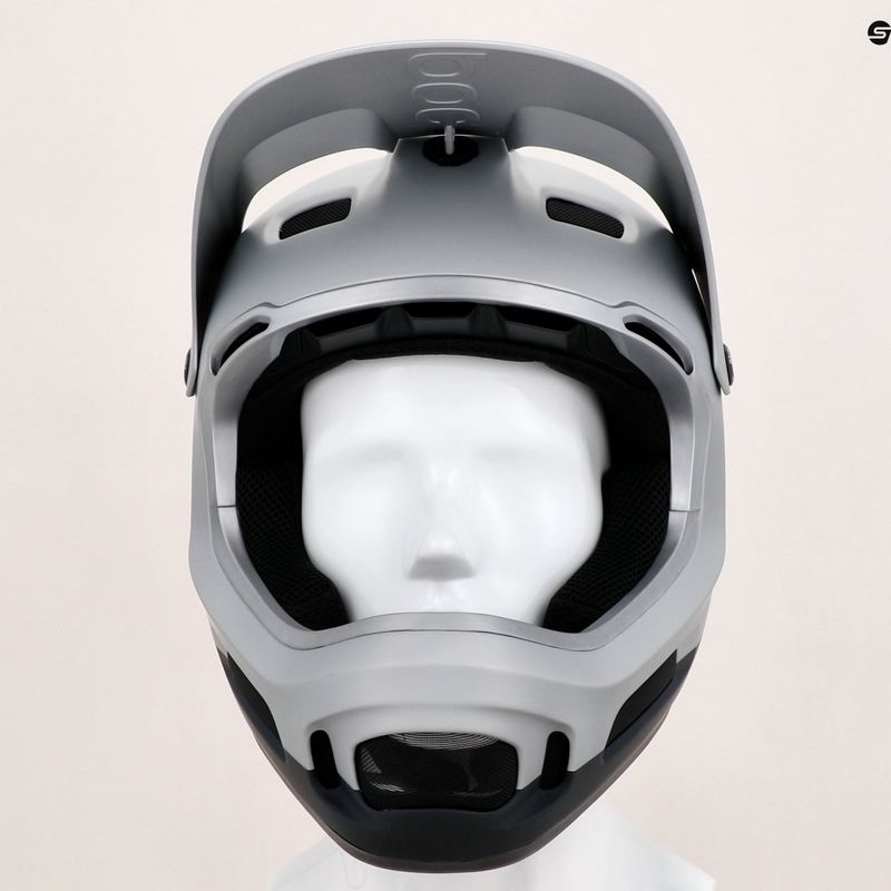 Cyklistická prilba POC Coron Air MIPS argentite silver/uranium black matt 7