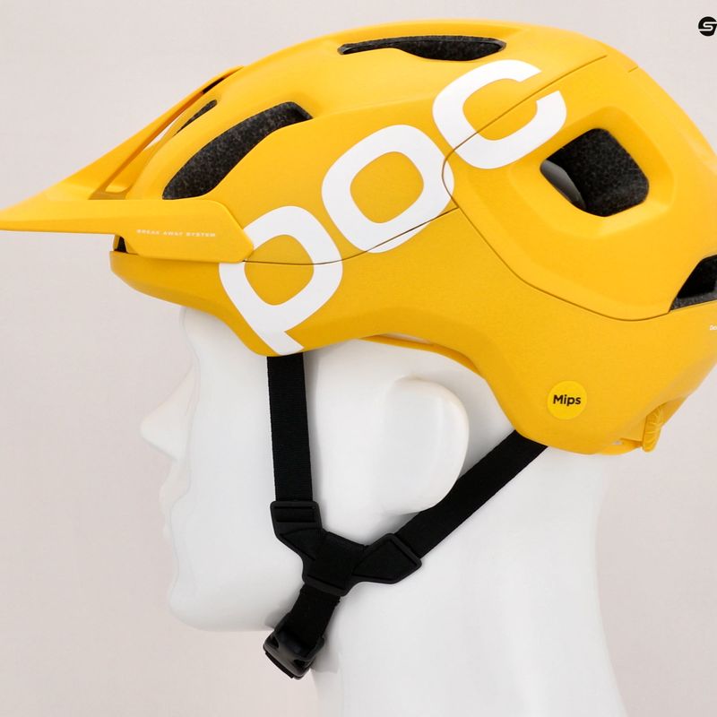 Cyklistická prilba POC Axion Race MIPS aventurine yellow matt 7