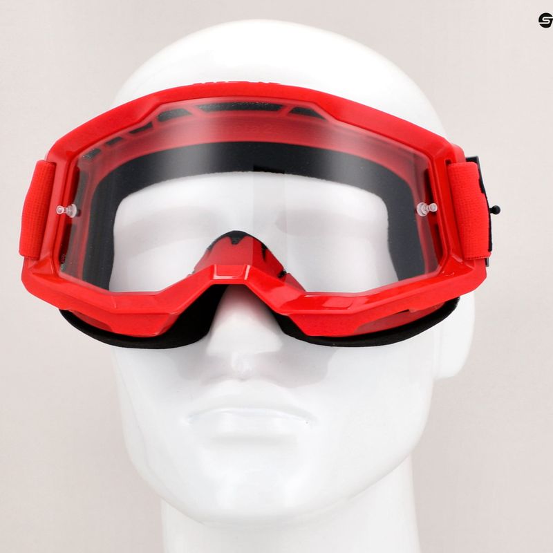 Pánske cyklistické okuliare 100% Strata 2 red/clear 50027-00004 7