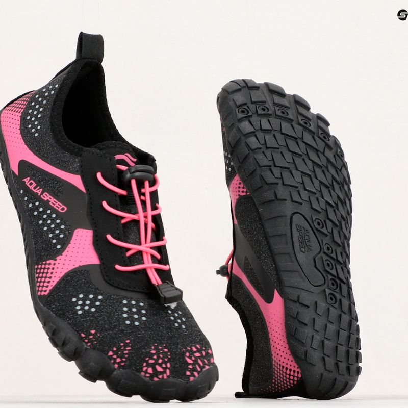 Dámska obuv do vody AQUA-SPEED Nautilus black-pink 637 17