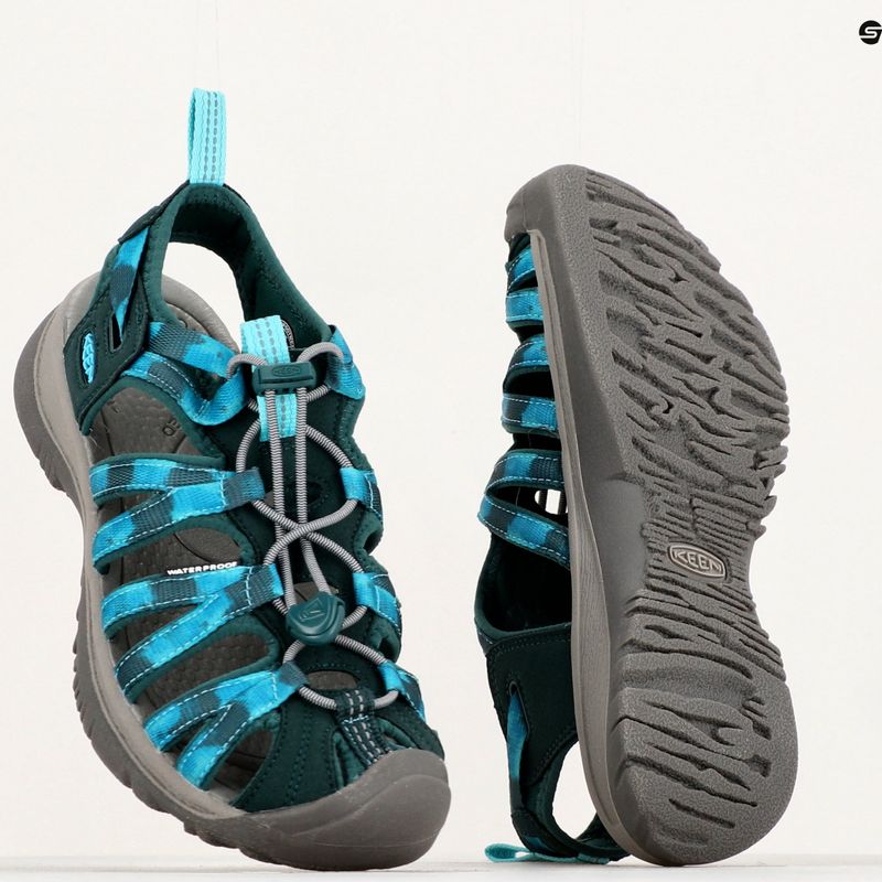 Dámske trekingové sandále Keen Whisper Sea Moss blue 127362 18