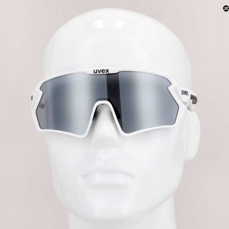 Cyklistické okuliare UVEX Sportstyle 231 2.0 Set white black mat/mirror silver 53/3/027/8216 12