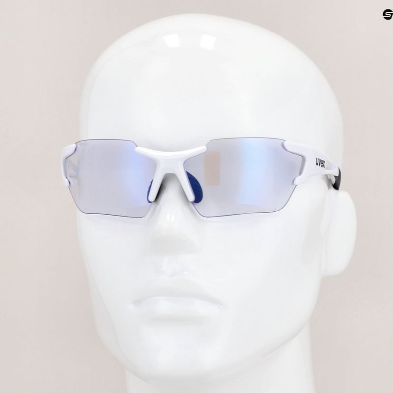 Cyklistické okuliare UVEX Sportstyle 803 Race S V white/litemirror blue 53/2/002/8803 11