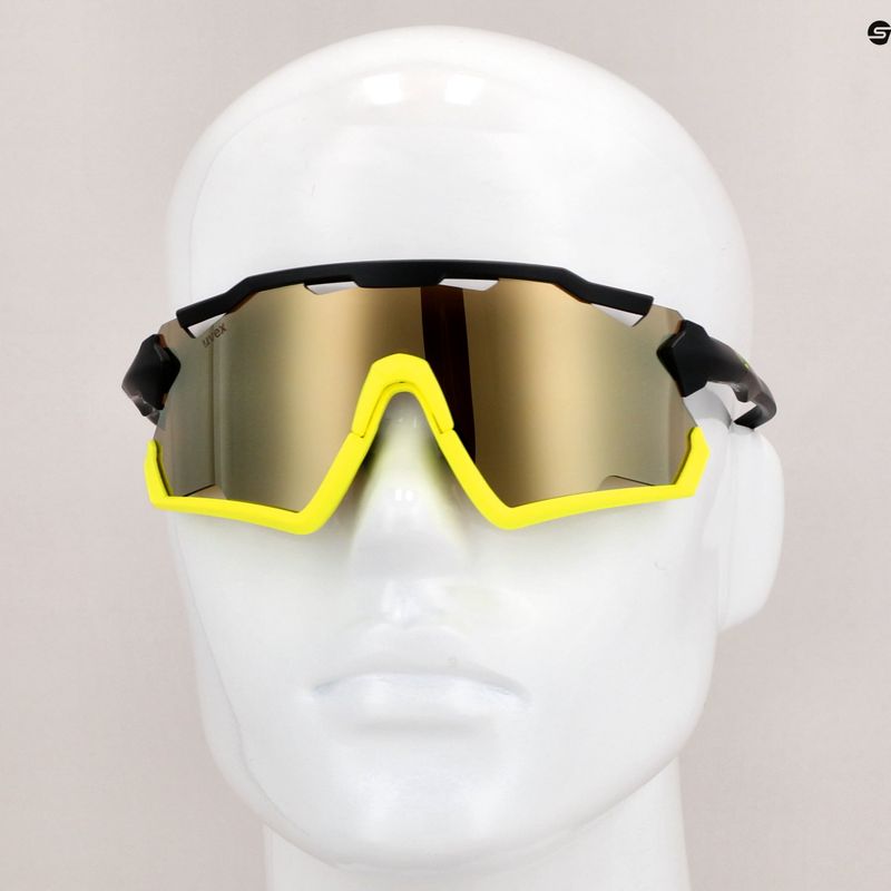 Cyklistické okuliare UVEX Sportstyle 228 black yellow mat/mirror yellow 53/2/067/2616 11
