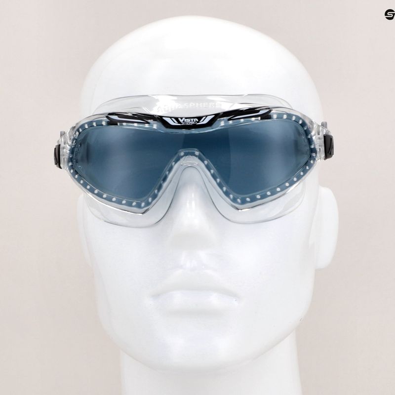 Plavecká maska Aquasphere Vista XP transparentná/čierna/zrkadlová MS5090001LD 12