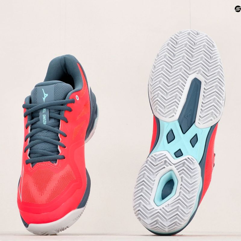 Dámska tenisová obuv Mizuno Wave Exceed Light CC Fierry Coral 2/White/China Blue 61GC222158 11