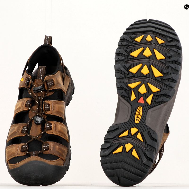 Keen Targhee III pánske trekingové sandále hnedé 122427 12
