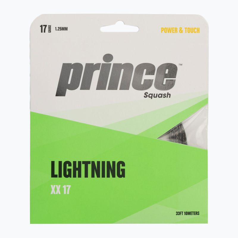 Squashové struny Prince Lightning XX 17 set čierne