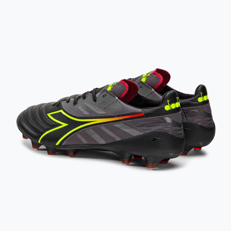 Pánske futbalové kopačky Diadora Brasil Elite Veloce ITA LPX black and bordó DD-101.178785-D0136-43 3