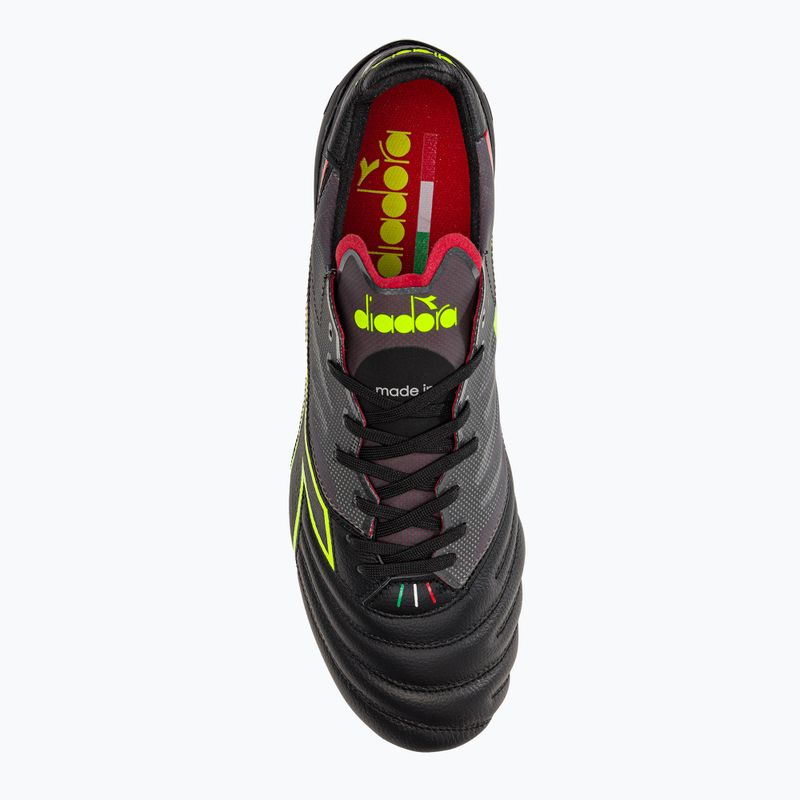 Pánske futbalové kopačky Diadora Brasil Elite Veloce ITA LPX black and bordó DD-101.178785-D0136-43 6