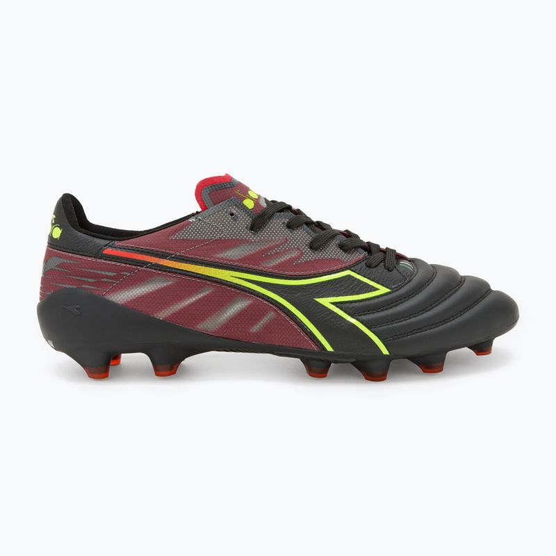 Pánske futbalové kopačky Diadora Brasil Elite Veloce ITA LPX black and bordó DD-101.178785-D0136-43 10