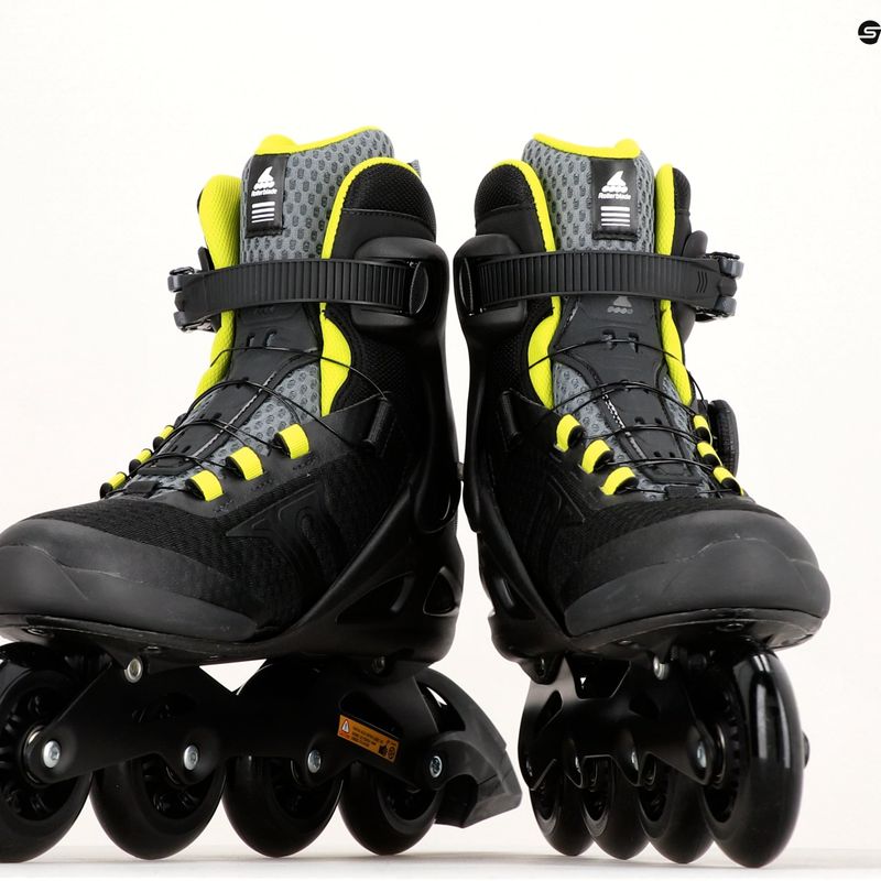 Pánske kolieskové korčule Rollerblade Macroblade 84 BOA black/green 07370600 17