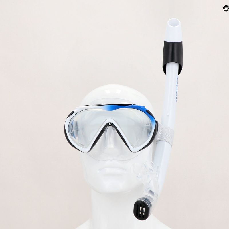 Šnorchlovací set Aqualung Compass čierno-biely SR4110109XL 17