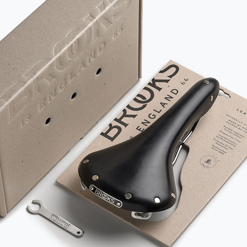 Cyklistické sedlo Brooks England Swallow B15 black 8