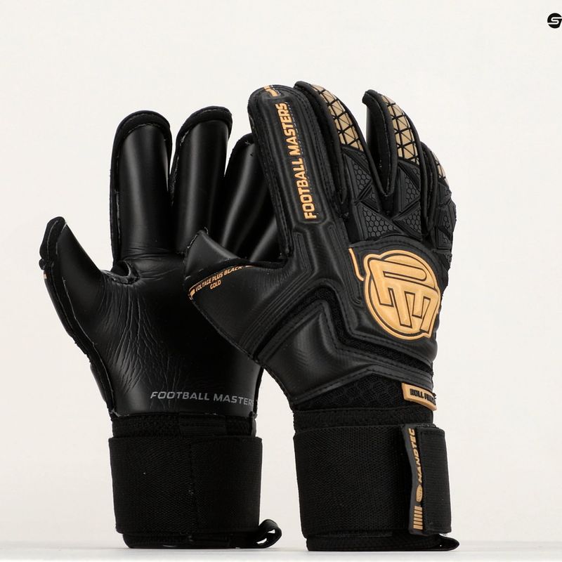 Detské brankárske rukavice Football Masters Voltage Plus RF v 4.0 black 1191-1 10