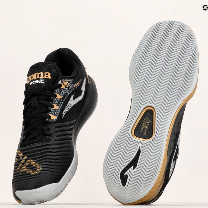 Pánska tenisová obuv Joma T.Point black and gold TPOINS2371P 20