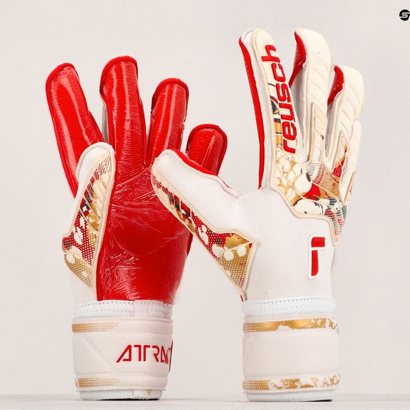 Brankárske rukavice Reusch Attrakt Gold X GluePrint biele 5370975-1011 10