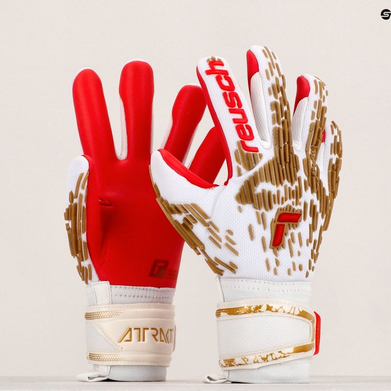 Reusch Attrakt Freegel Silver brankárske rukavice biele 5370235-1011 10