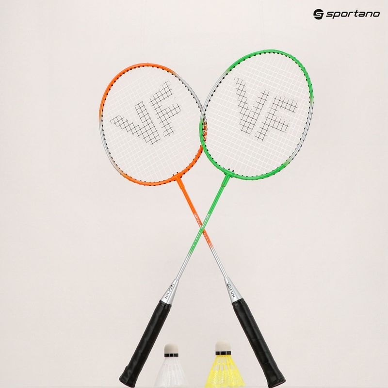 VICTOR VICFUN Hobby bedmintonový set typ B zelený/oranžový 8