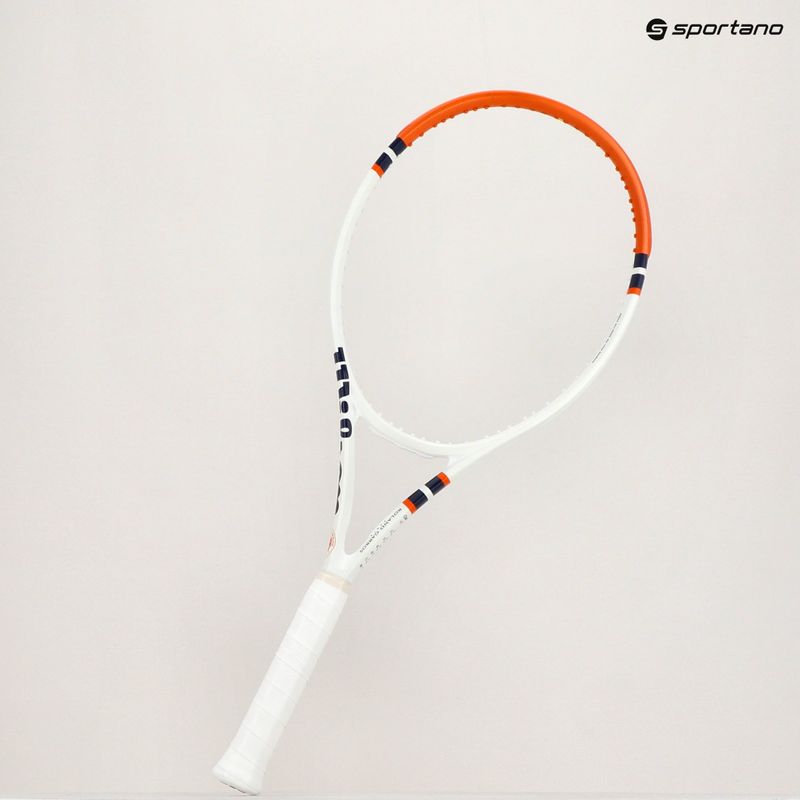 Tenisová raketa Wilson Clash 100 V2 Roland Garros 2023 white WR127811 15