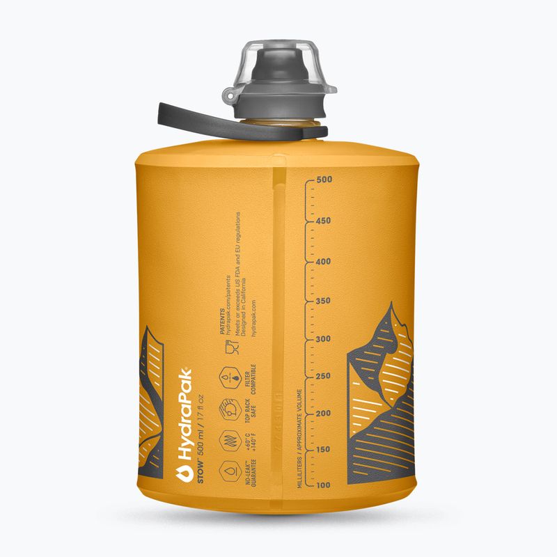 Turistická fľaša HydraPak Stow 500 ml golden yellow 2