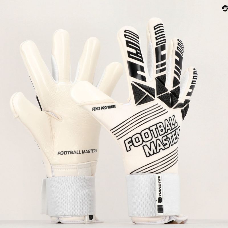 Football Masters Fenix Pro brankárske rukavice biele 1174-4 8