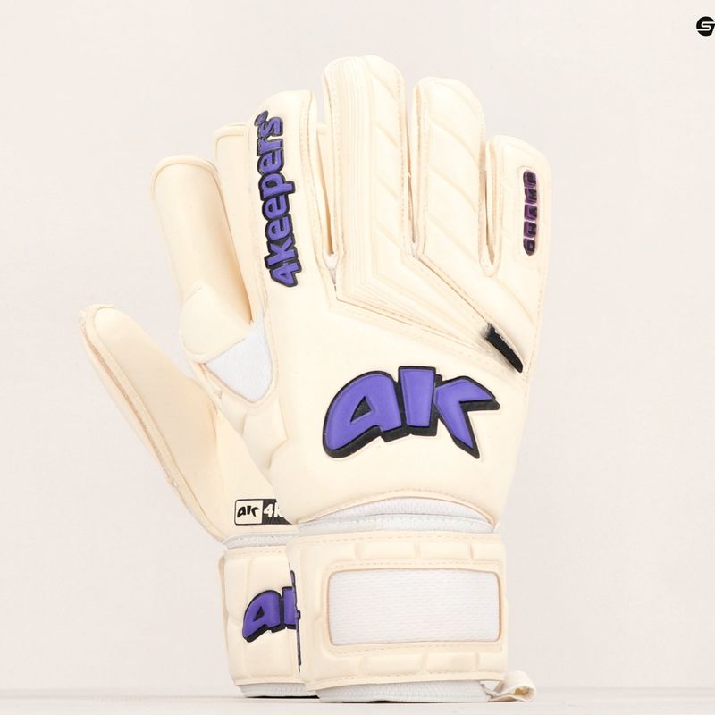 4keepers Champ Purple V Rf biele a fialové brankárske rukavice 11