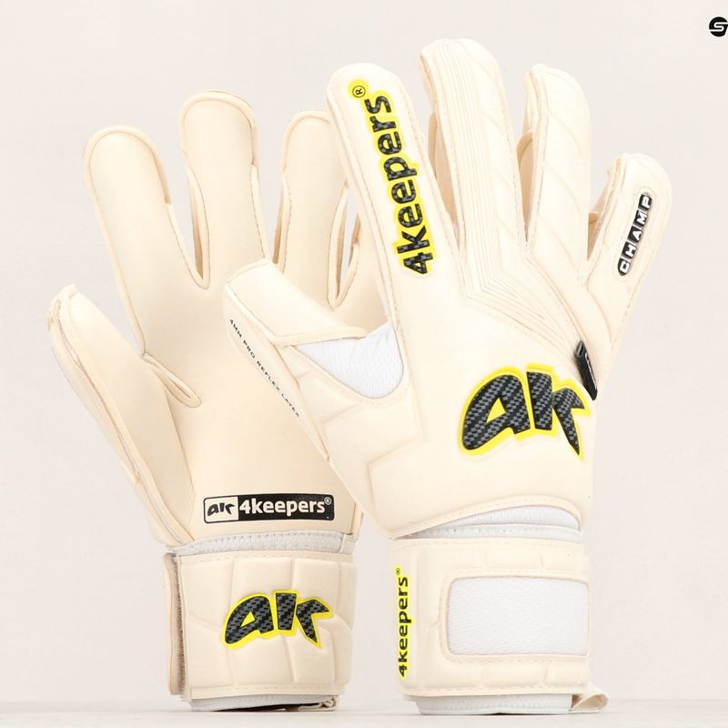 4keepers Champ Carbo V Hb biele brankárske rukavice 11