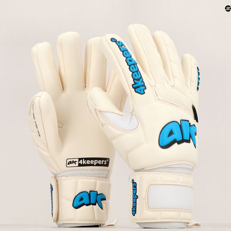 4keepers Champ Aqua V Nc brankárske rukavice bielo-modré 11